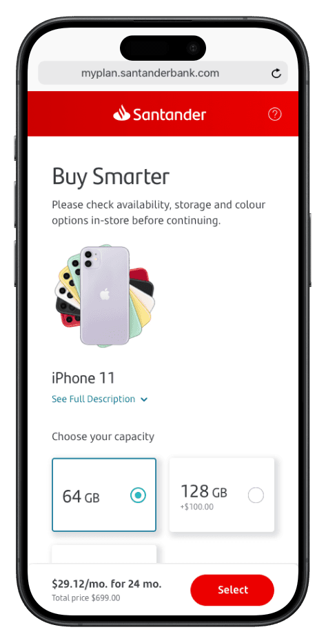 Mobile screen showing checkout and confirmation flow