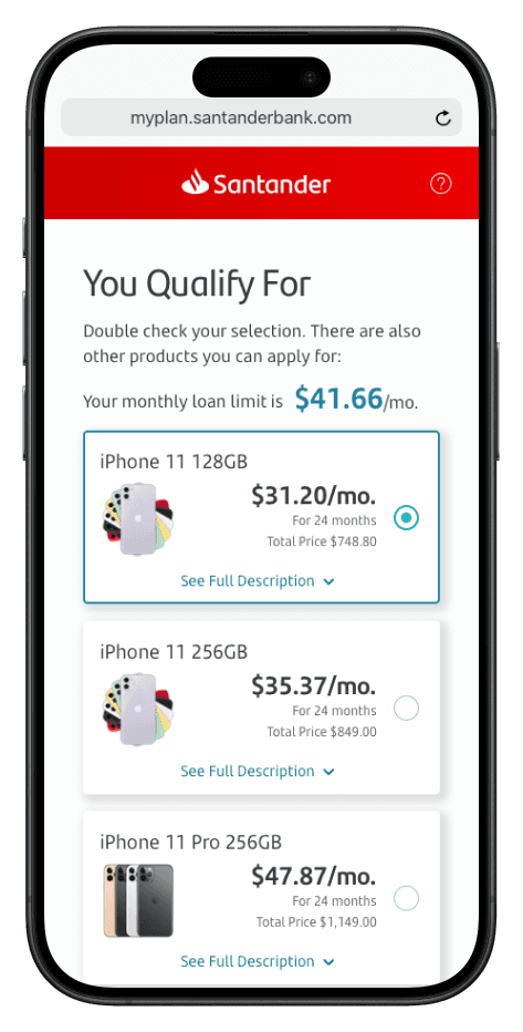 Mobile screen showing device integration and setup onboarding